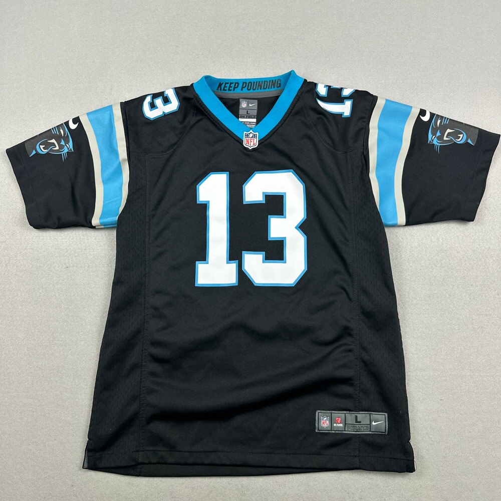 Carolina Panthers Jersey Youth Large Black Nike On Field Kelvin Benjamin #13 NFL